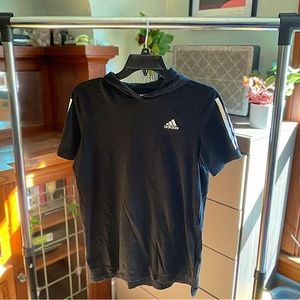 Adidas - Short Sleeve Tech-Wear; Black, XS